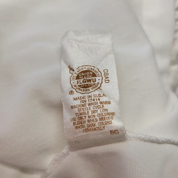 Vintage Miss Elaine Victorian Nightgown Womens S White Fleece Quilt Embroidered - Picture 10 of 12